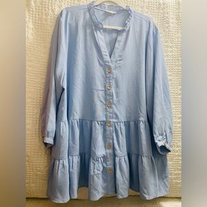 CHICSOUL Women’s Weekend Babe Blouse, Blue